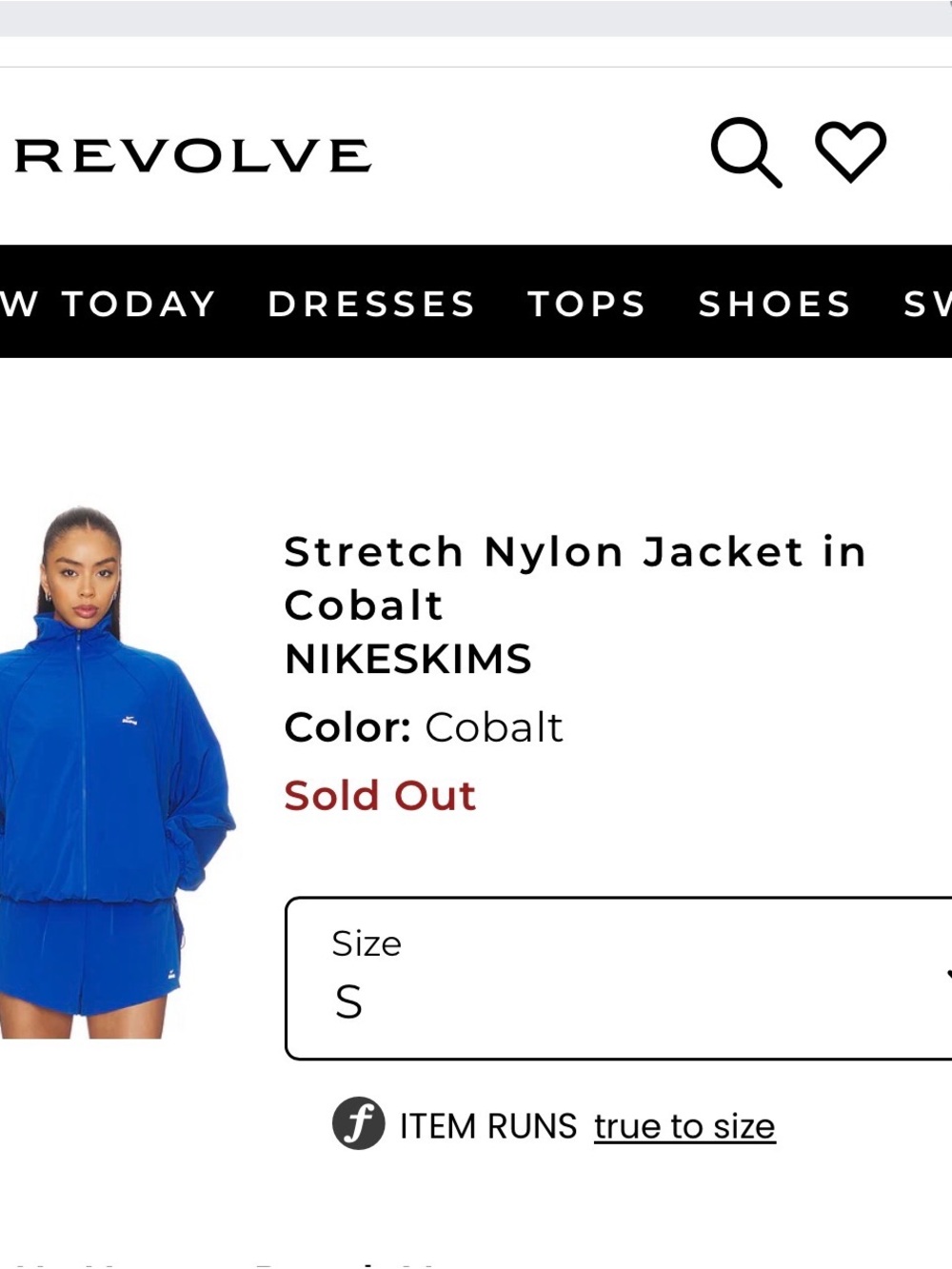 NIKE SKIMS BUNDLE JACKET & SHORTS MEDIUM
